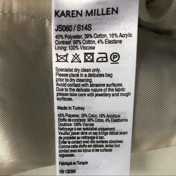 Karen Millen: Colourblock Tweed Jacket. Size: 8 - Picture 4 of 5